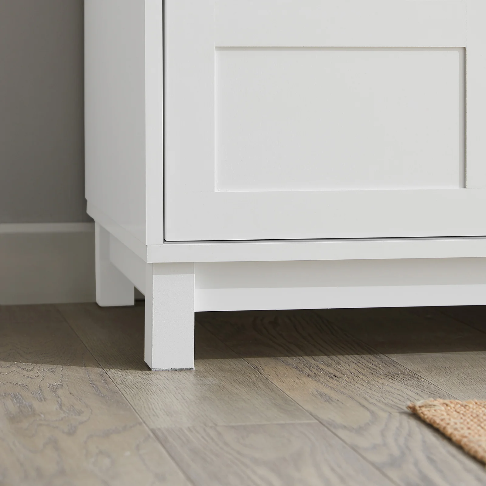 SoBuy FSR86-W+FRG282-W Mueble recibidor Zapatero con Perchero Gris+Blanco - Image 5