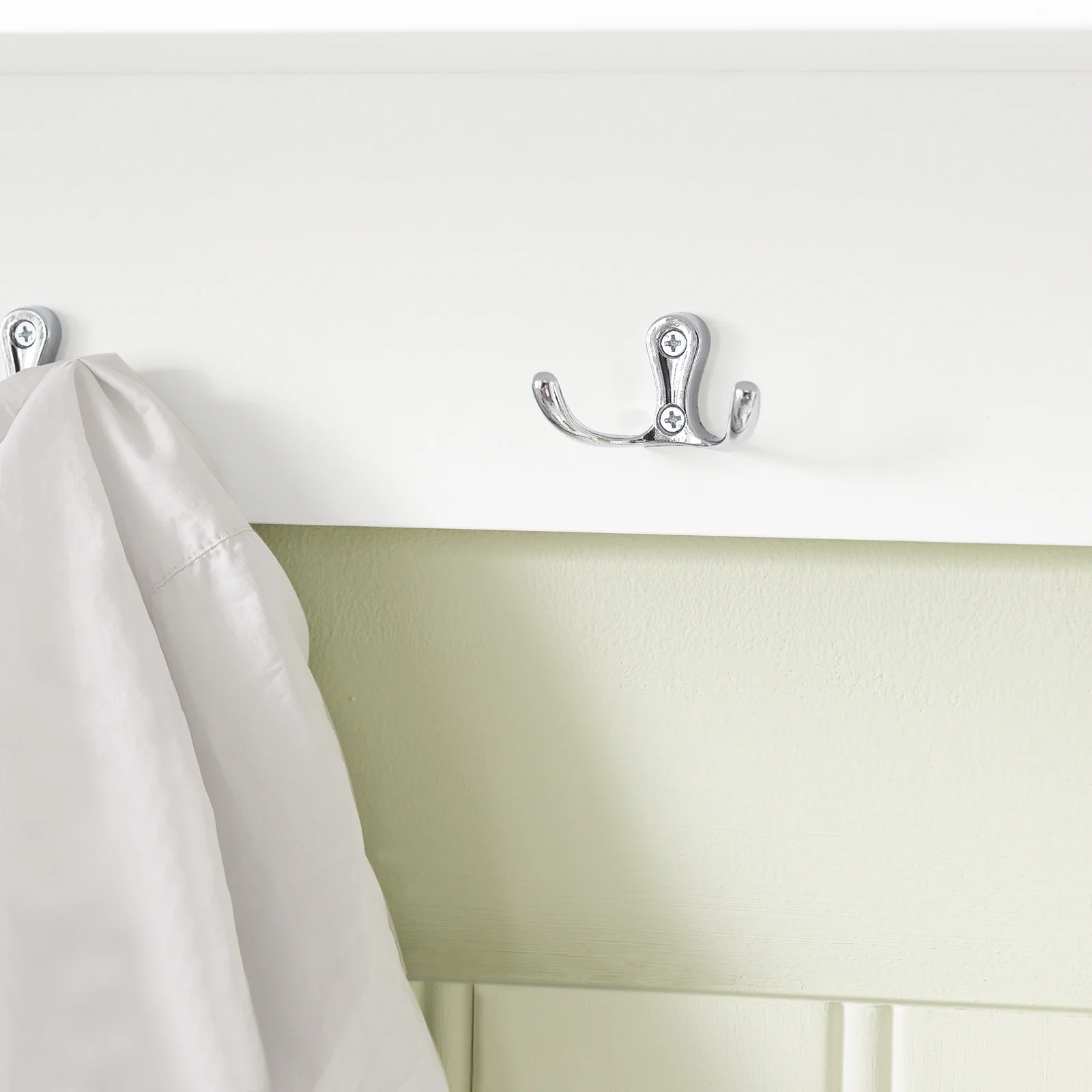 SoBuy FSR96-W+FRG282-W Mueble recibidor Zapatero con Perchero Gris+Blanco - Image 9