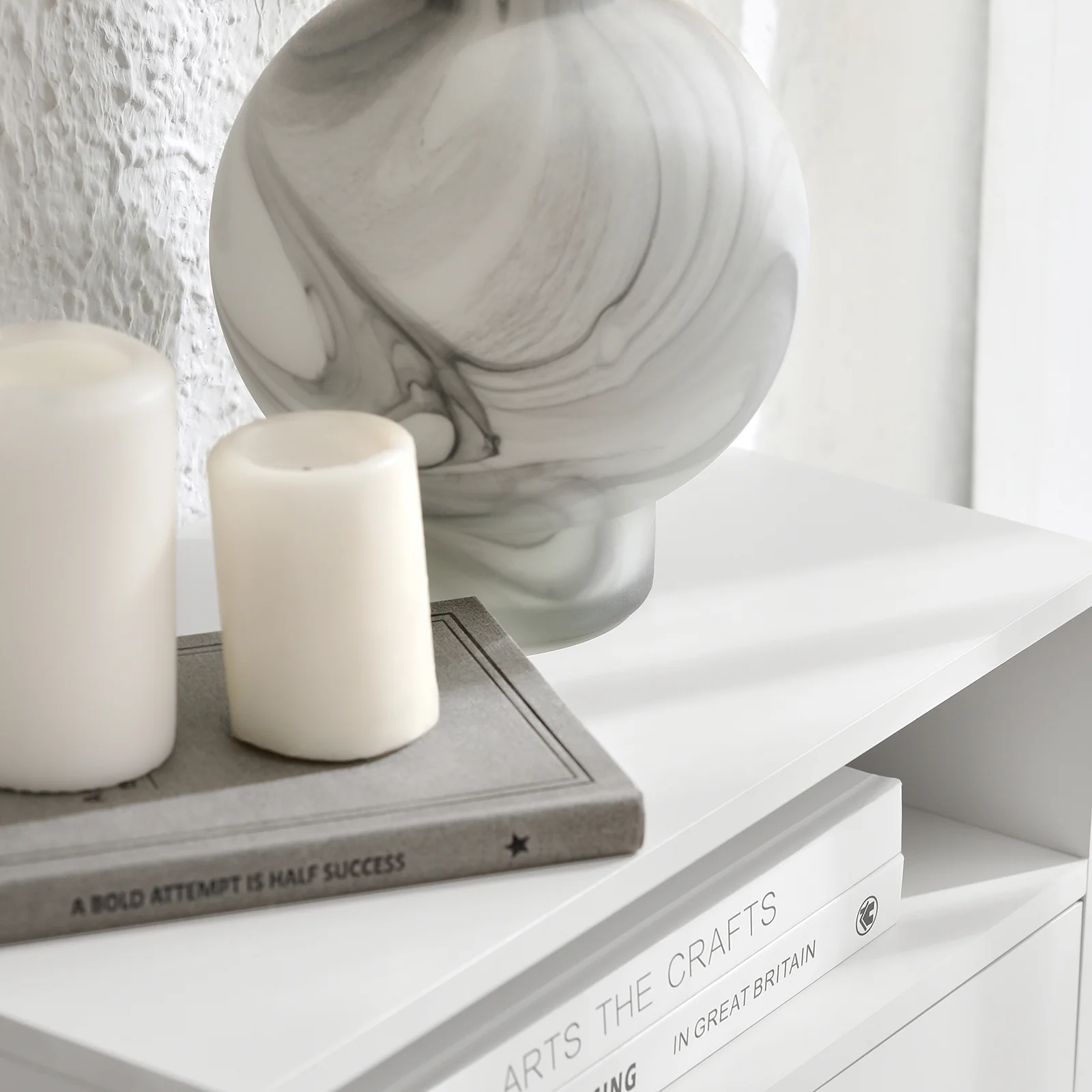 SoBuy NKD03-W Mesita de noche Estante de Pared con 1 Cajón Blanco - Image 6