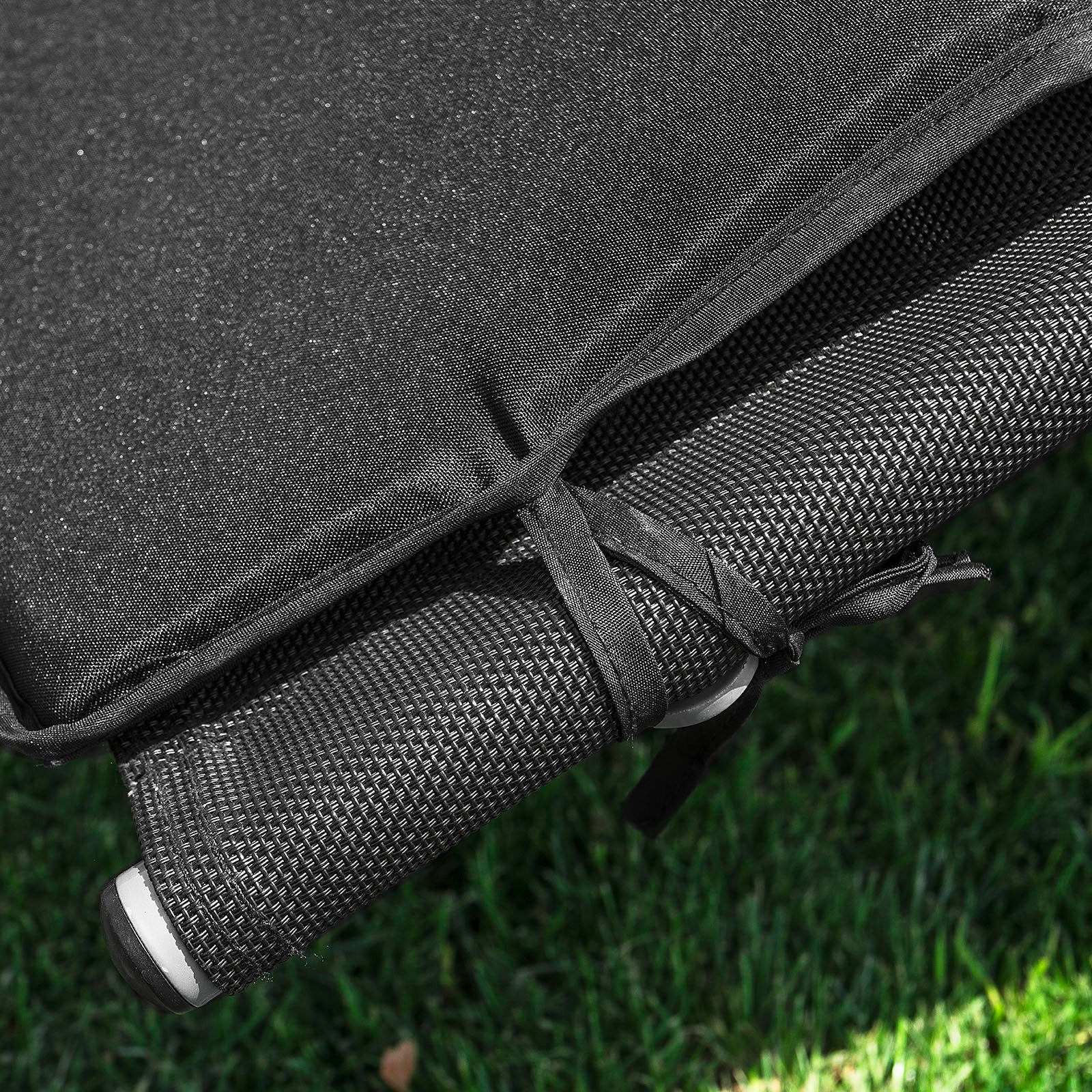 SoBuy OGS28-P02 Cojín para tumbonas con Almohada 170 x 50 cm Negro - Image 5