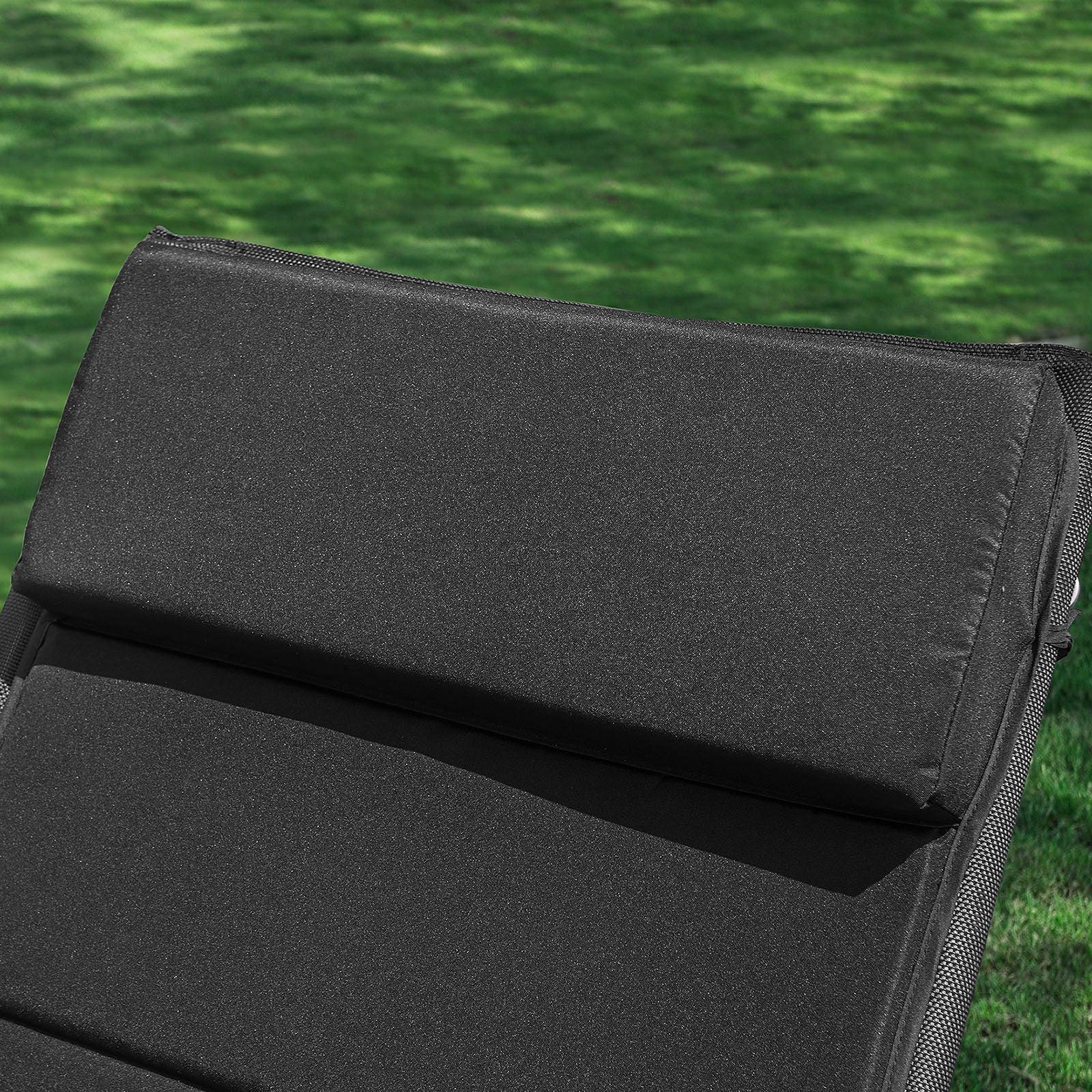 SoBuy OGS28-P02 Cojín para tumbonas con Almohada 170 x 50 cm Negro - Image 6