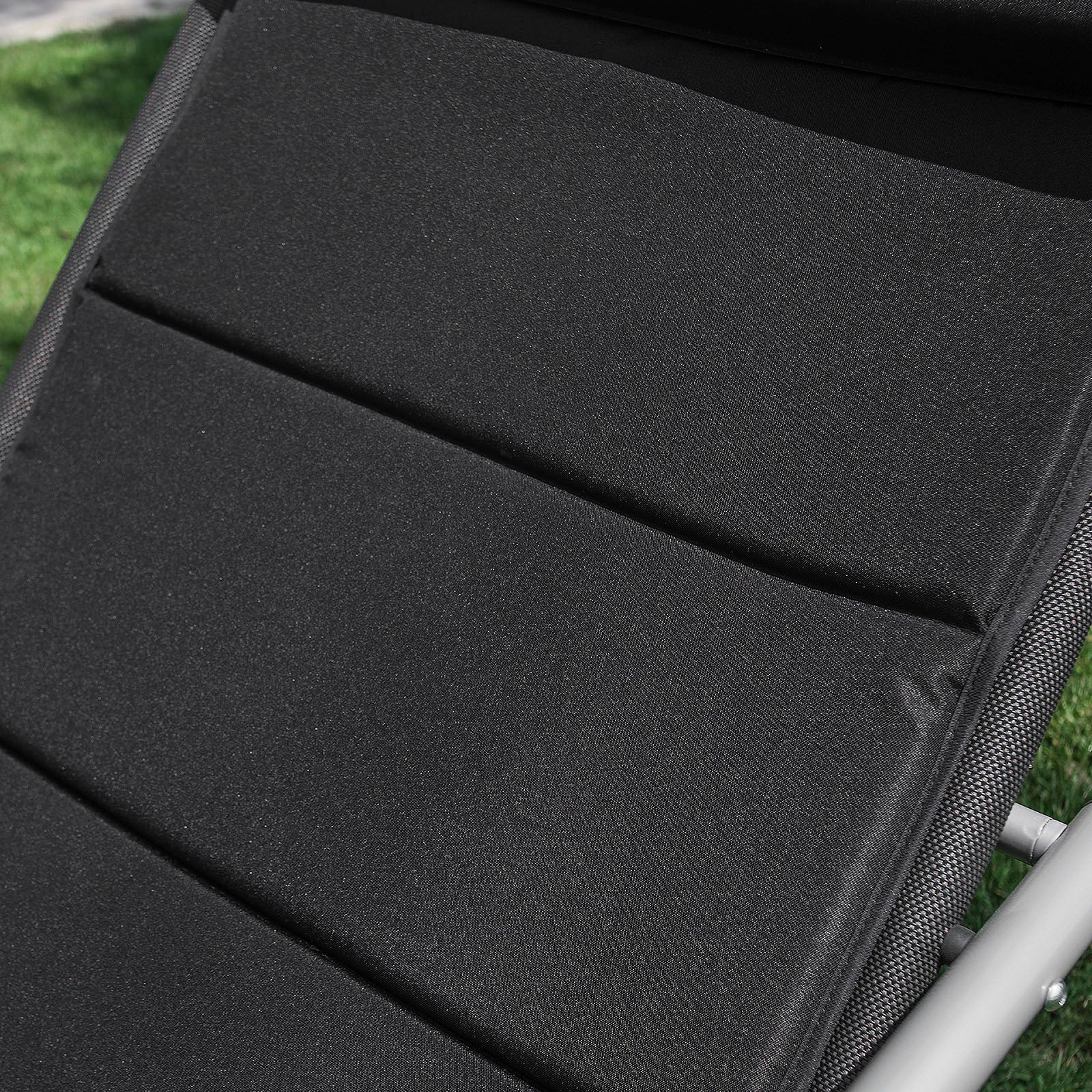 SoBuy OGS28-P02 Cojín para tumbonas con Almohada 170 x 50 cm Negro - Image 8