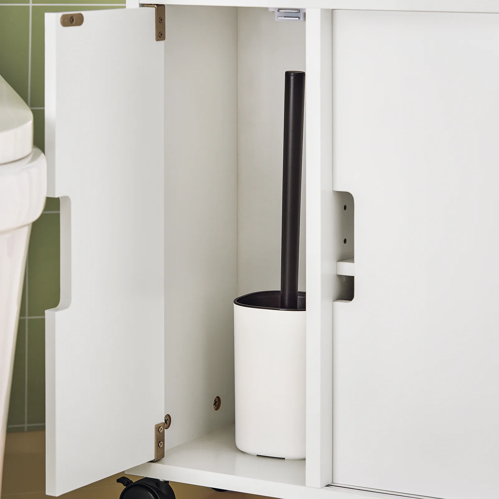 SoBuy BZR02-W Carrito multiuso para Baño con 2 estantes y 2 bandejas Blanco - Image 8