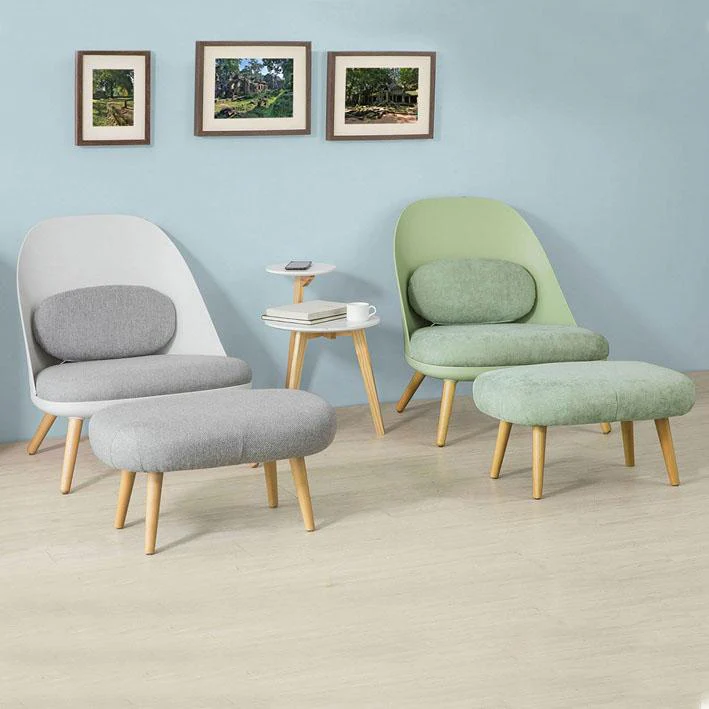 SoBuy FST63-GR  Sillón con Taburete Reposapiés Verde - Image 11
