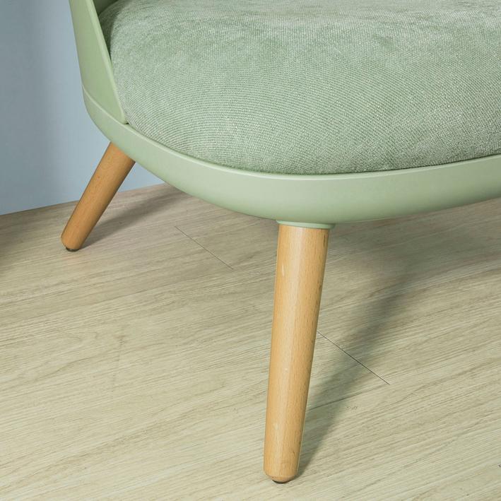 SoBuy FST63-GR  Sillón con Taburete Reposapiés Verde - Image 5