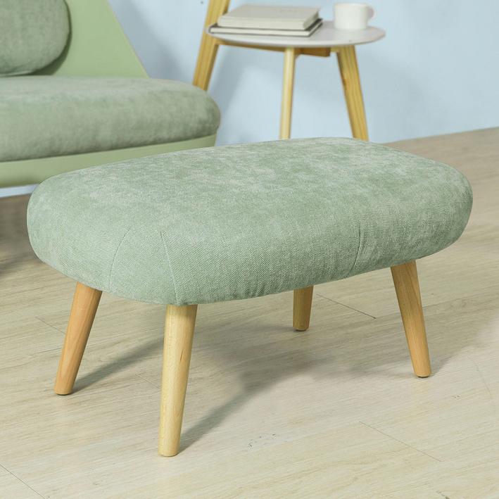 SoBuy FST63-GR  Sillón con Taburete Reposapiés Verde - Image 6