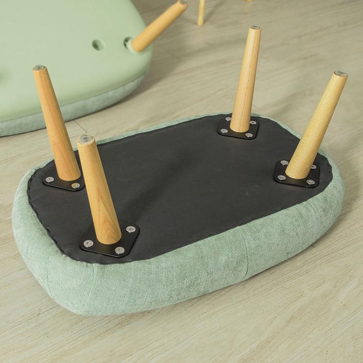 SoBuy FST63-GR  Sillón con Taburete Reposapiés Verde - Image 8