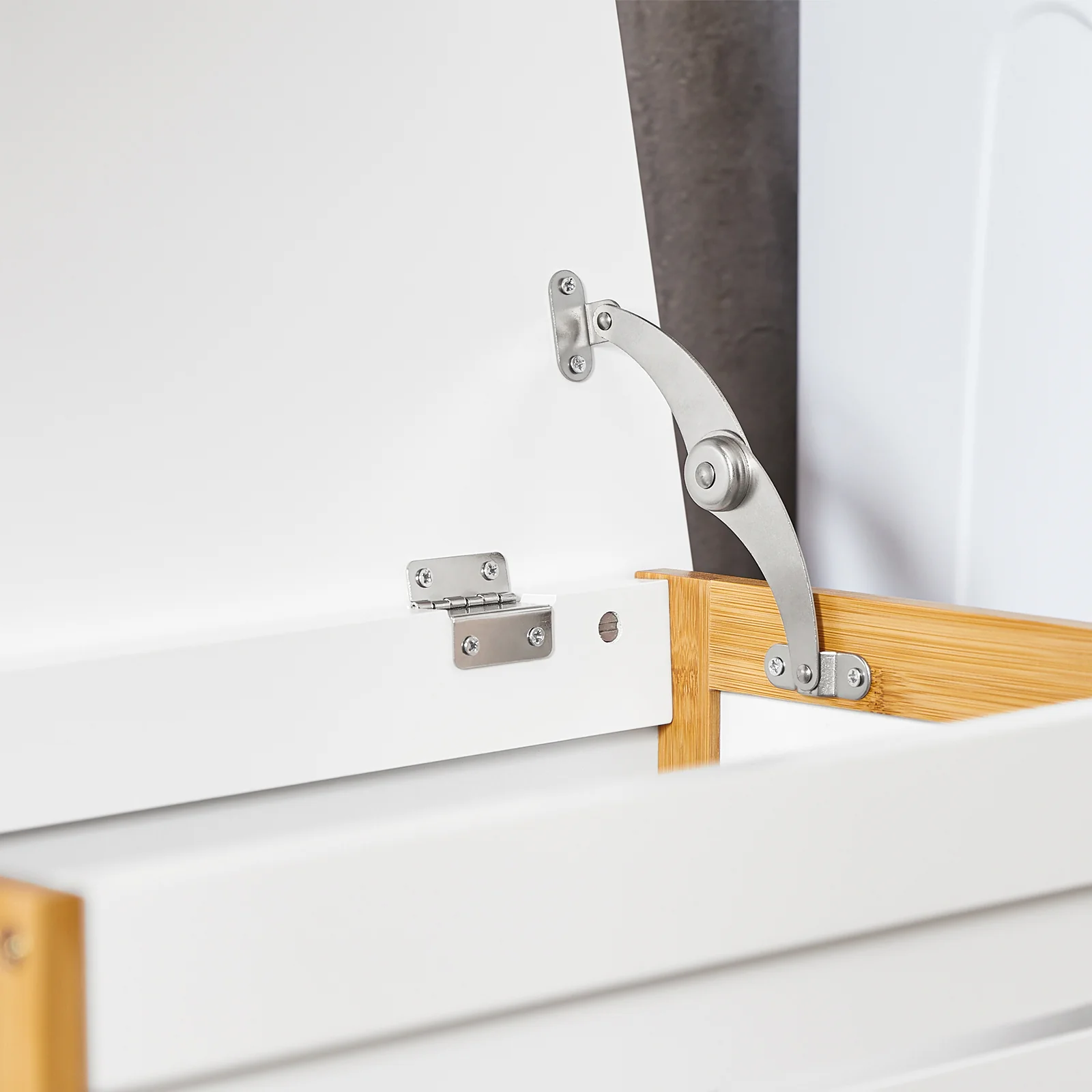 SoBuy FSS66-WN Cesto para la colada Armario de baño Blanco - Image 6