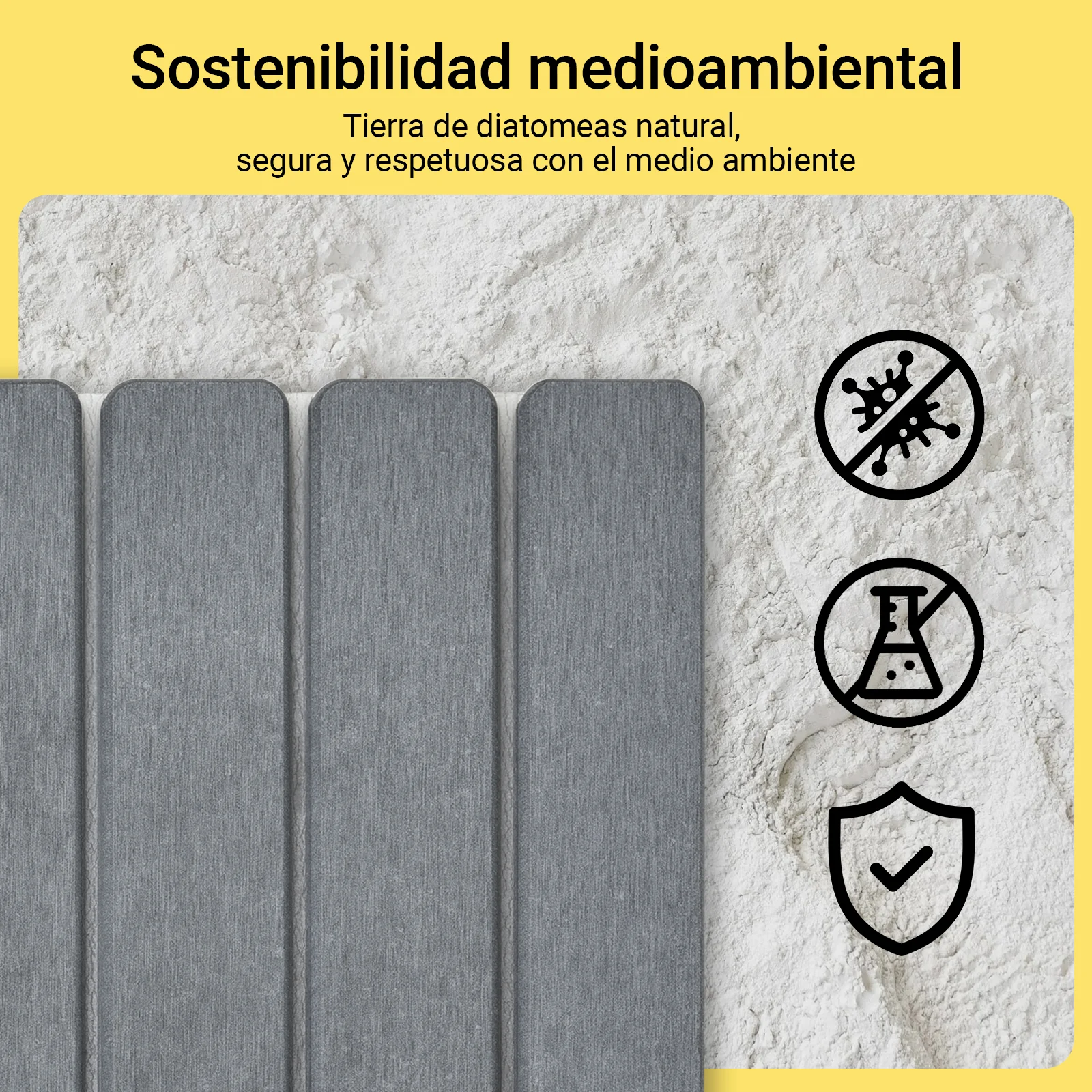 SoBuy SDA10-HG Alfombrilla de diatomeas Antideslizante Gris 59 x 39 cm - Image 6