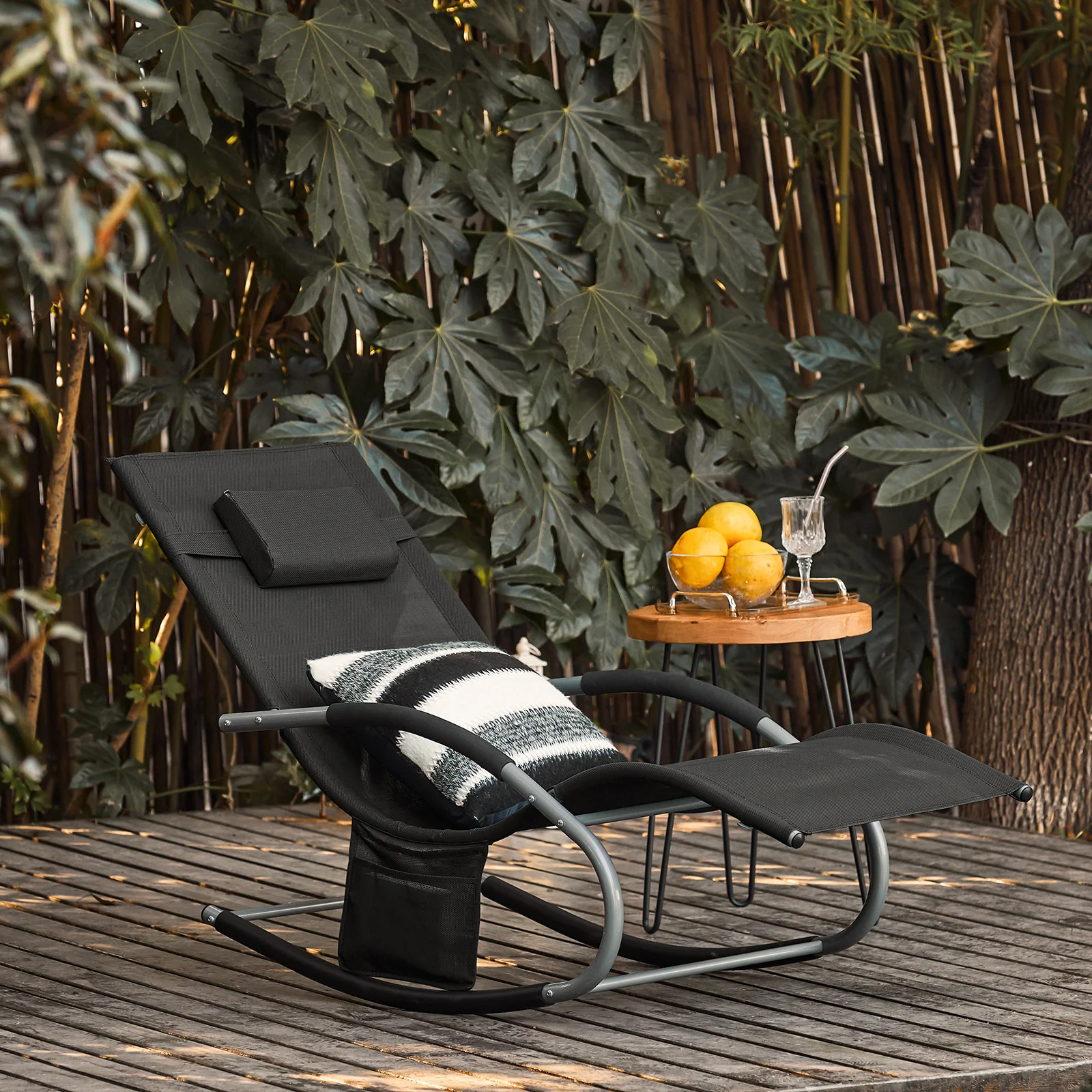 SoBuy OGS28-SCH Tumbona ergonómica Negro - Image 8