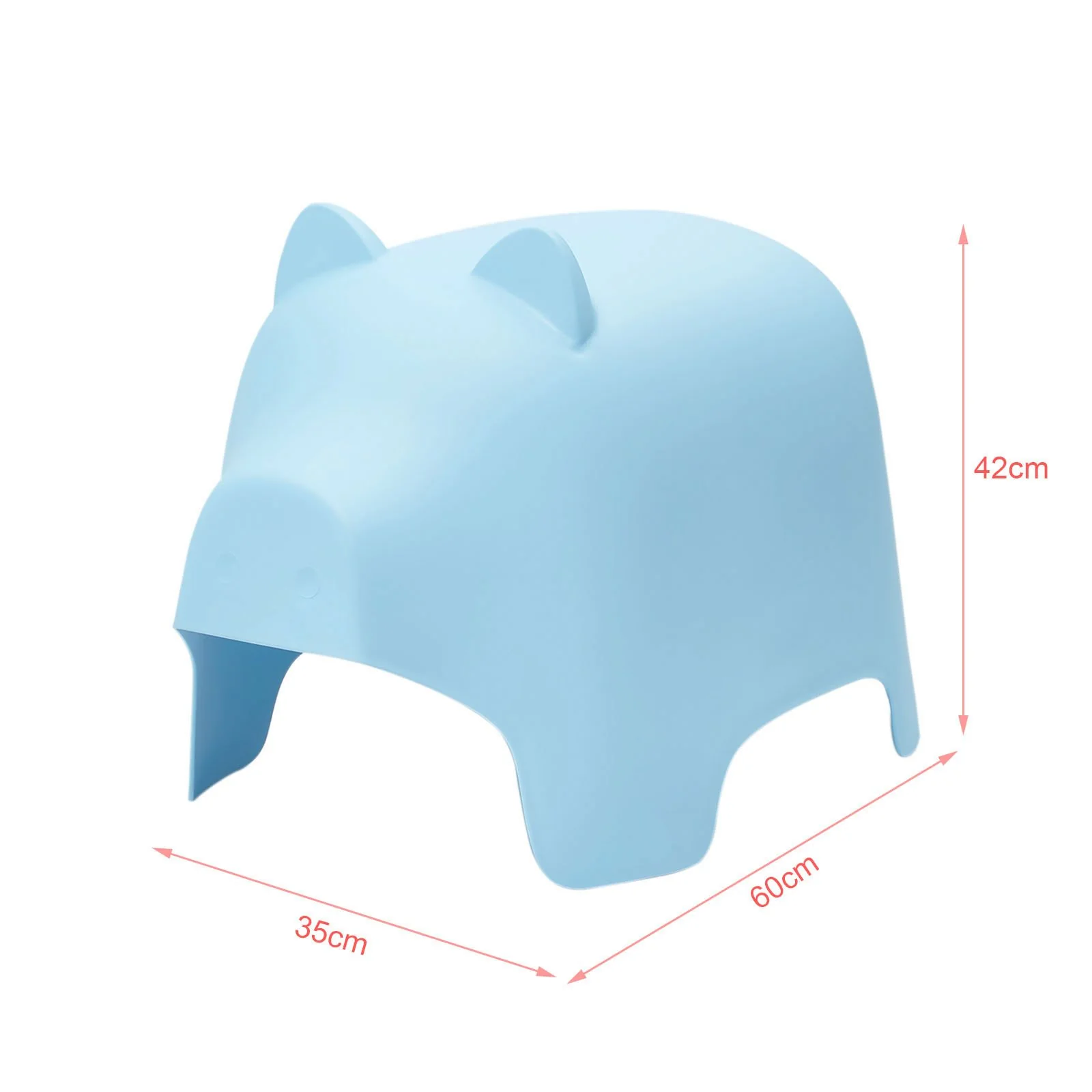 SoBuy KMB14-B Silla Infantil con diseño de Cerdo Azul - Image 3