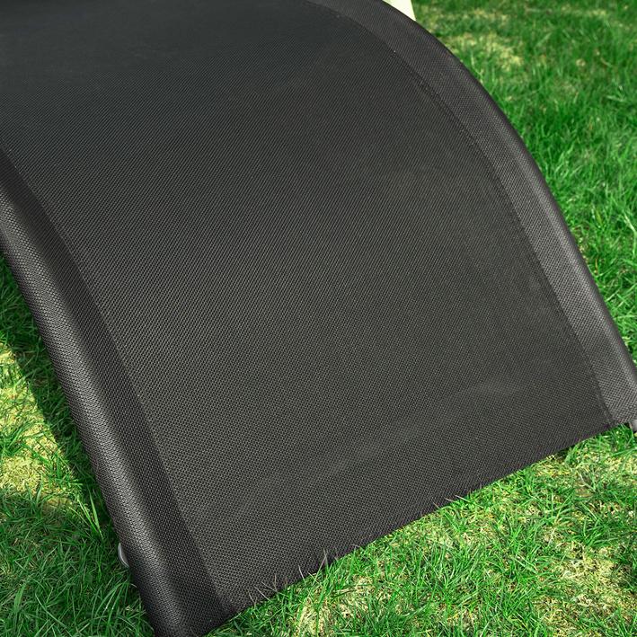 SoBuy OGS38-SCH Tumbona de Jardín Negro - Image 5