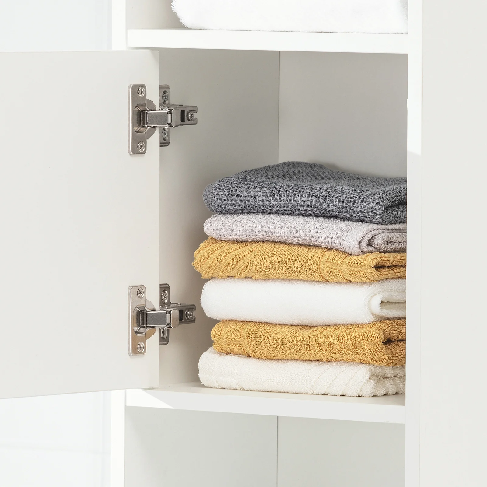 SoBuy STR10-W Armario de Baño con 2 Puertas y 2 cajones - Image 7