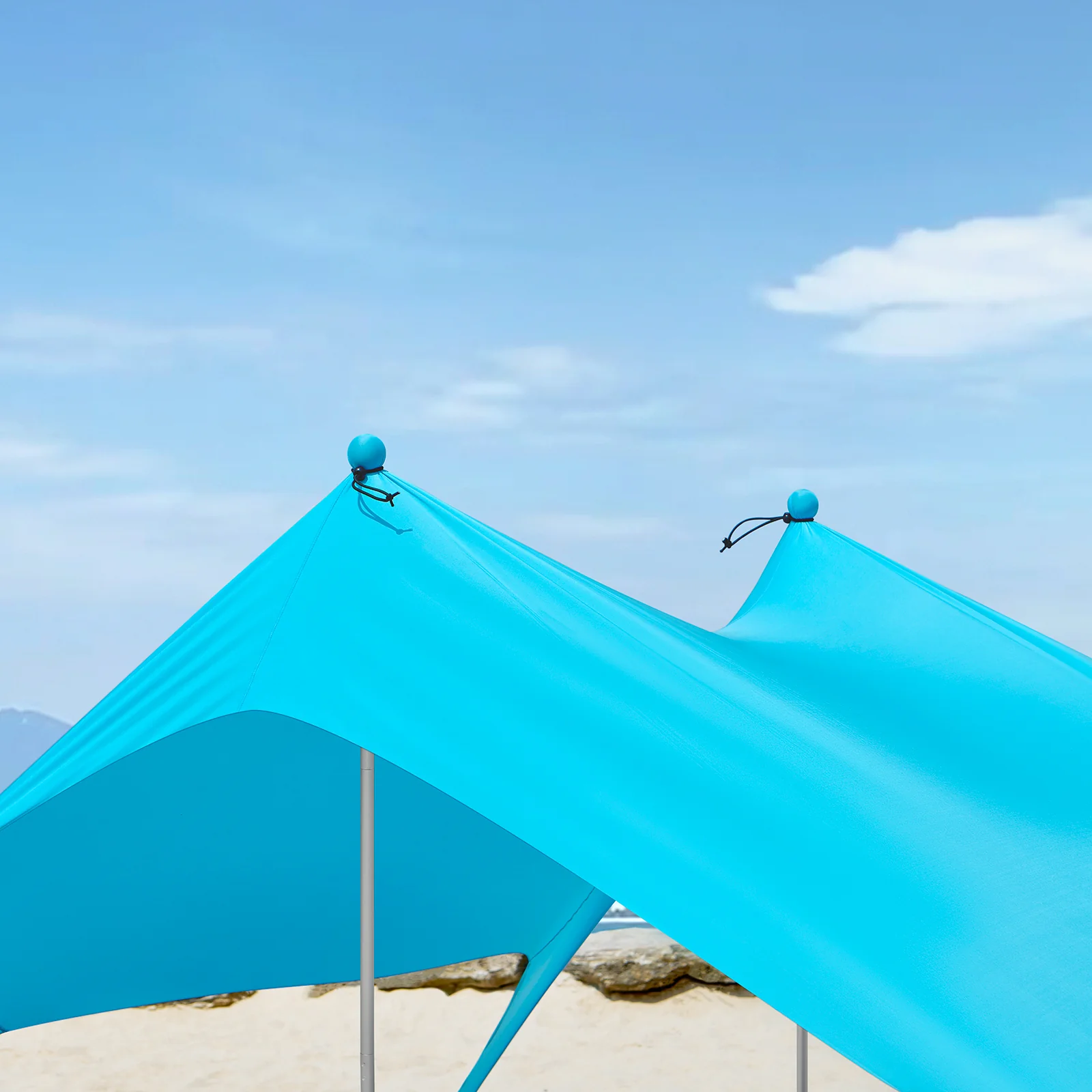 SoBuy OZT01-HB Tienda de Playa Lycra Azul claro - Image 8