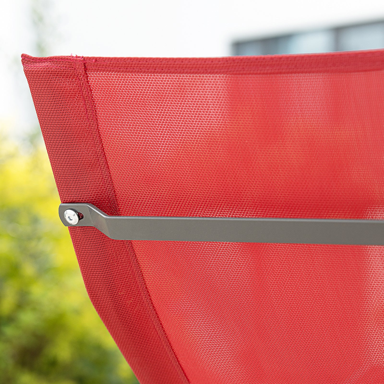 SoBuy OGS47-R Tumbona Soporta hasta 120 kg Roja - Image 8