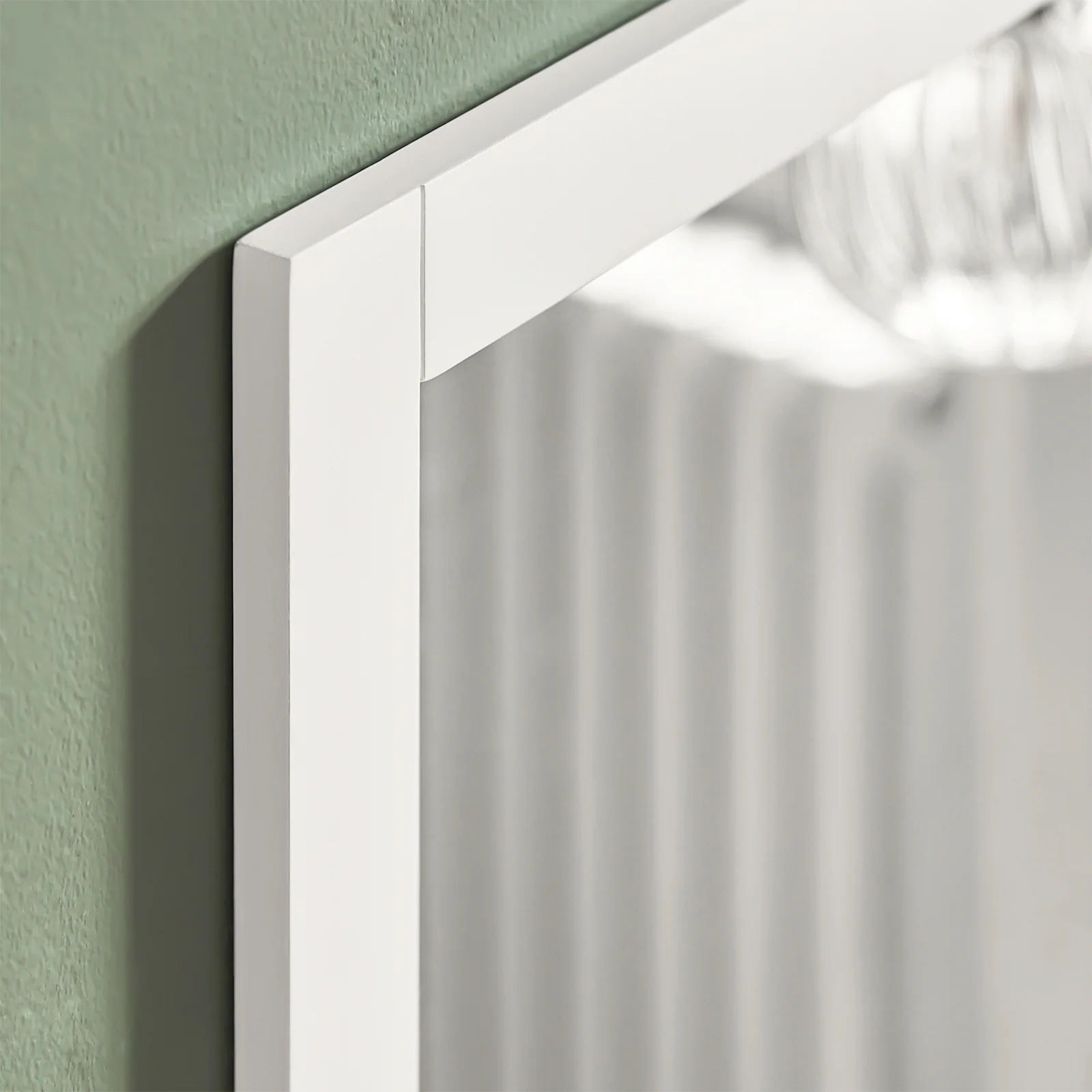 SoBuy FRG129-W Mueble de Pared con Espejo con 1 Estante Blanco - Image 7