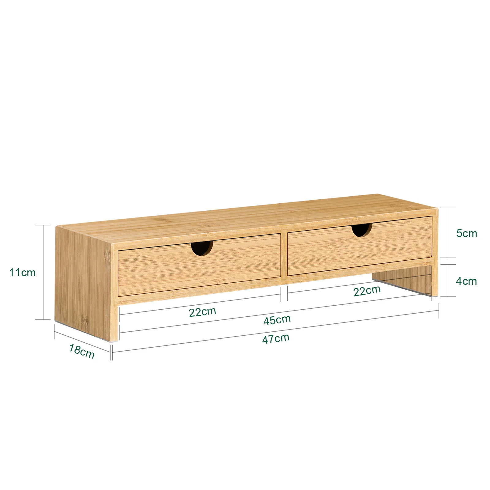 SoBuy FRG198-N Pantalla Soporte para Monitor con 2 cajones - Image 3