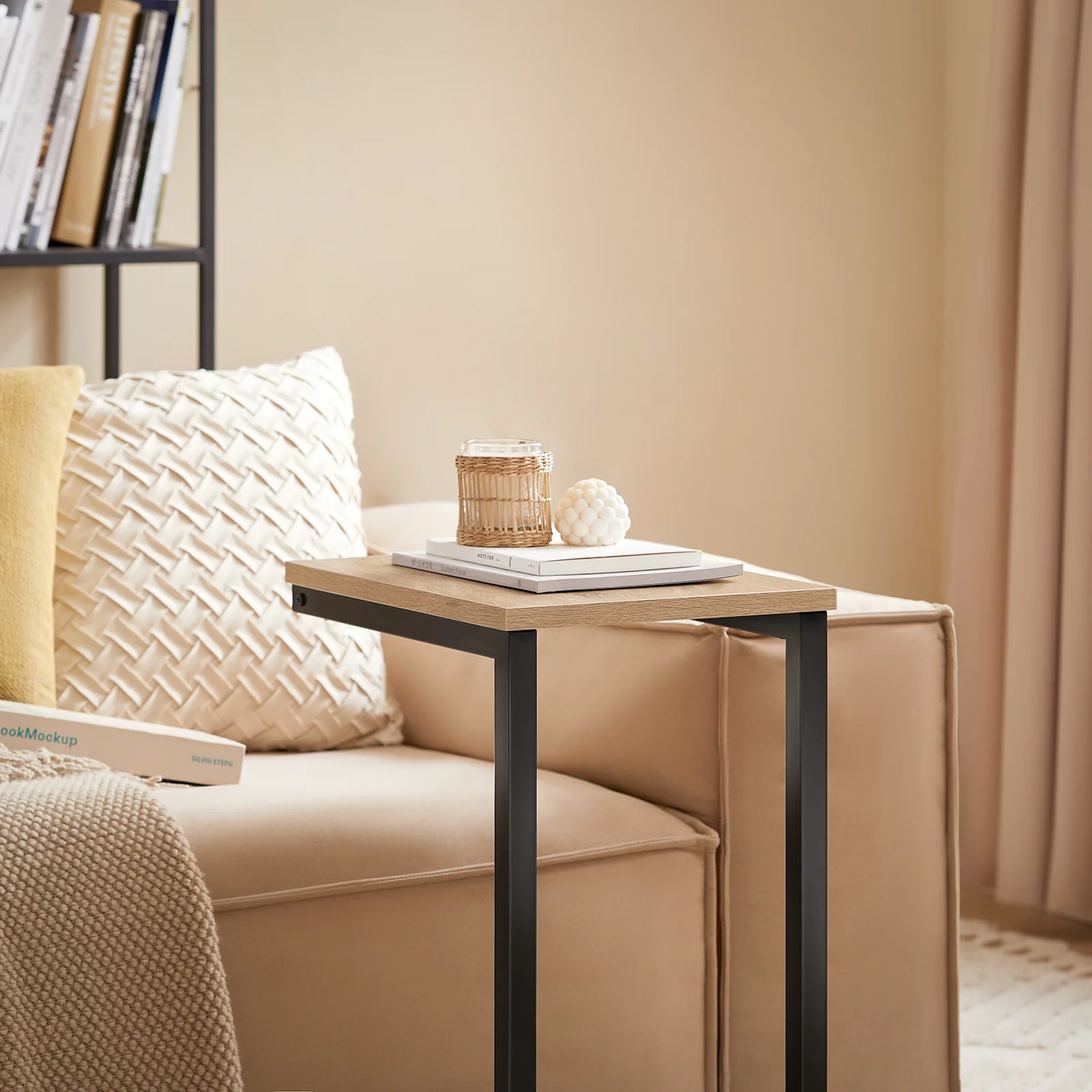 SoBuy FBT44-N Mesa Auxiliar para Sofá Madera - Image 5
